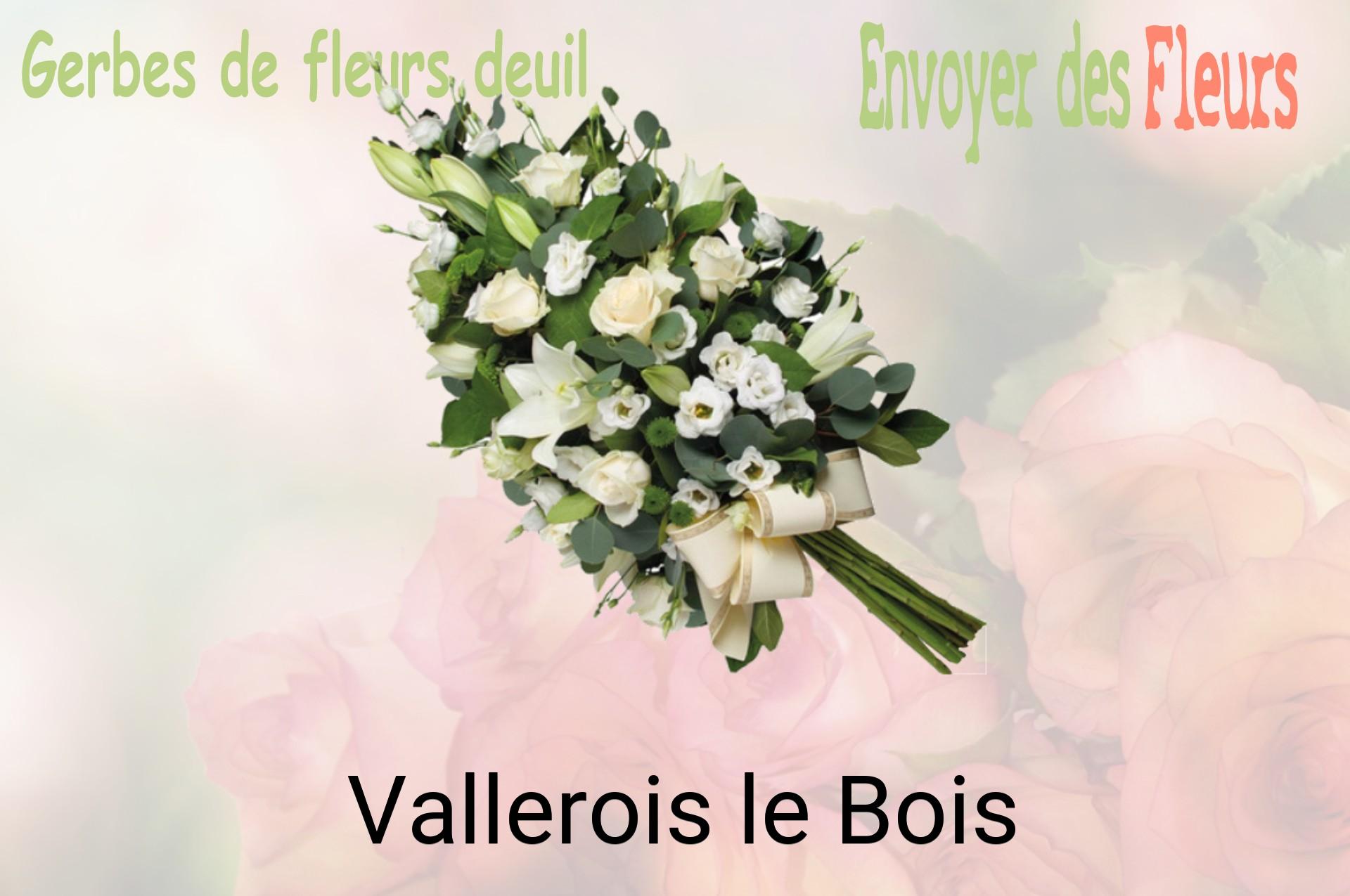 Gerbe de fleurs de deuil livrée à Vallerois-le-Bois